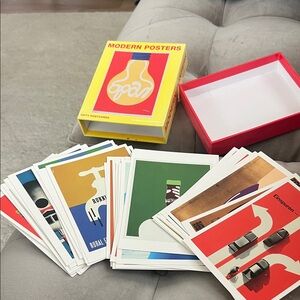 Postcard Set - Yellow & Red Box